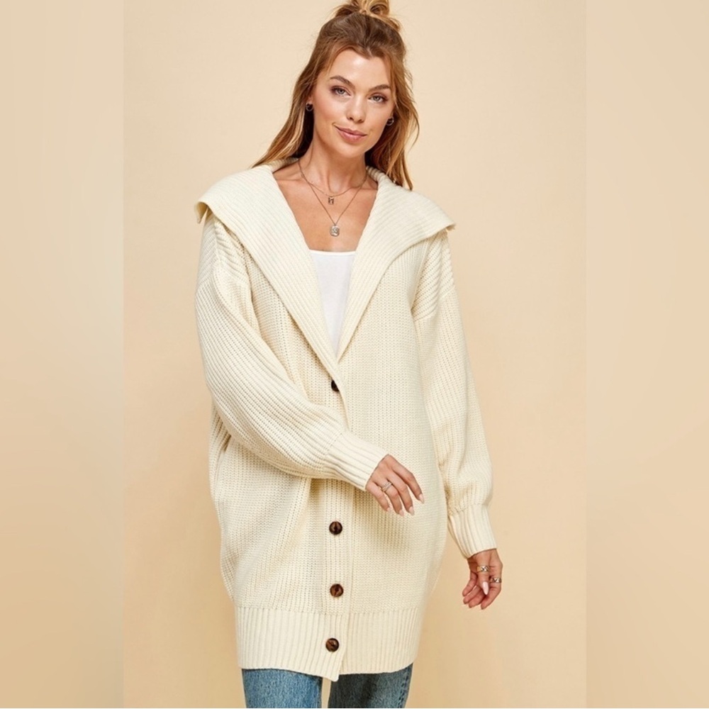 Cozy Cream Women's Sweater - Picture 2 of 5
